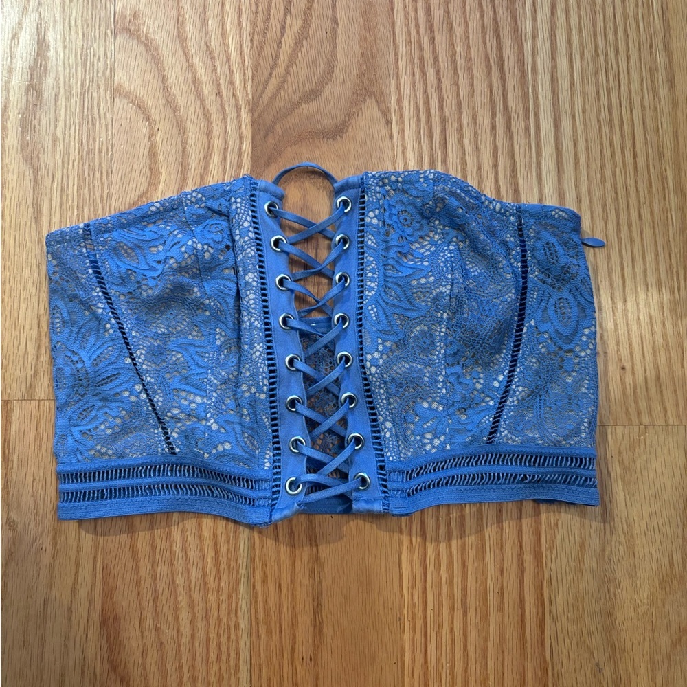 Victoria Secrect lace up corset top